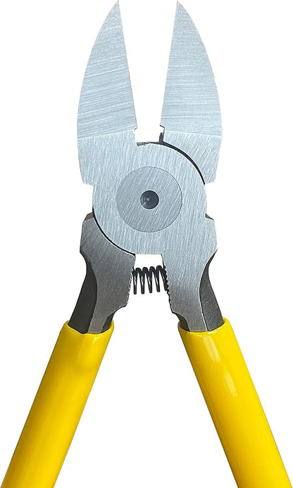 BOOSDEN 6.5" Wire Cutters, 2 Pack, Precision Side Cutter, Spring Loaded Cutting Pliers, Dikes for Artificial Flowers & Crafting