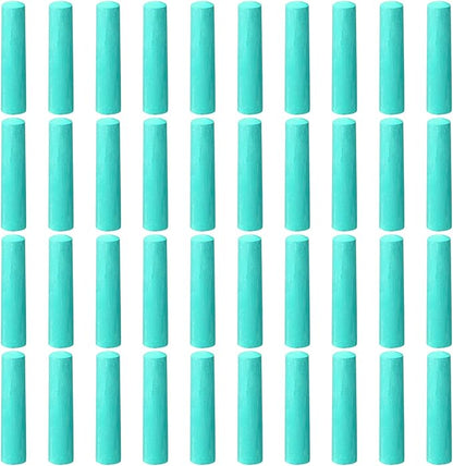 40 Pcs Sidewalk Chalks for Kids Non Toxic Jumbo Chalk for Party Gift Outdoor Art Classroom Play Painting (Green)