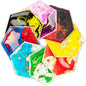 LONGKING 8-Pack Hexagon Liquid Tiles for Kids, Soft Gel Liquid Sensory Toys for Autistic Children, Sensory Mats, Sensory Toys for Toddlers 3-4