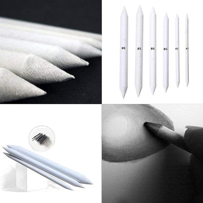 Cettkowns 36 Pieces Artist Blending Stump and Tortillion Art Blenders for Student Sketch Drawing