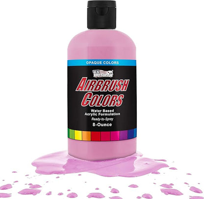 U.S. Art Supply Opaque Lavender Acrylic Special Effects Airbrush Paint - 8oz Ready to Spray Air Brush Paint for Nails, Models, Fabric - Water-Based Air Brush Painting