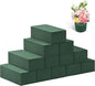 Tunnkit 12 Pcs Wet & Dry Floral Foam Blocks for Fresh and Artificial Flower Arrangement，(7.8" L x 3.5" W x 2.4" H) Flower Foam Brick Florist Foam for DIY Craft Wedding Home Decorations