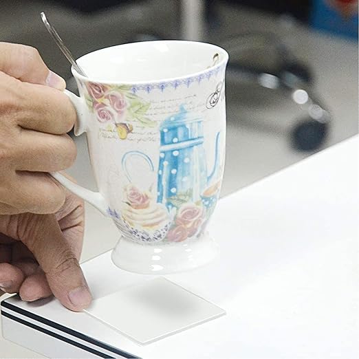 BRAVESHINE Double Sided Wall Adhesive Tape - 32 Pack Heavy Stick on Mounting Tape - Removable Washable Nano Tape for Crafts, Non-Slip Carpet, Picture Hanging Home Office Classroom Use - Round 1.1Inch