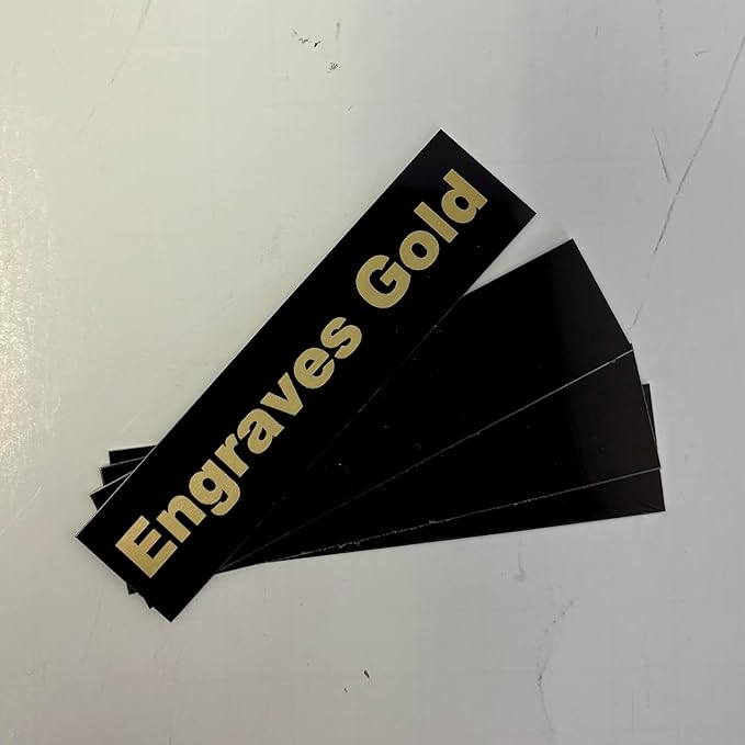 Blank Metal Plates for Laser Engraving - 4 Pack | Aluminum Sheets 0.020" Thick | CO2, Diode, Fiber Laser Compatible | Multiple Sizes & Colors (Black (engraves gold), 4.25x6.25 inch)