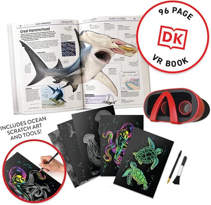 Abacus Brands Virtual Reality Oceans! Gift Box - Illustrated Interactive VR Book and STEM Learning Activity Set - for Ages 8 and Up