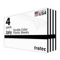 Trotec TroLase | 12"x24"x1/8", 4 Pcs | White/Black | 2 Ply | Modified Acrylic | Laser Engraving Double Color Plastic Sheet | Engraving Blanks for Laser, Saw, Guillotine | Made in USA