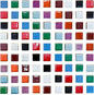 100 Pieces Ceramic Mosaic Tiles, 3/5" Square Shapes, Stained Colors, Ceramic Tiles Supplies for Crafts, Beginner Mosaic Project, Stepping Stones Decor - Mix Color