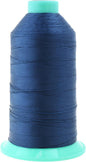 Mandala Crafts Bonded Nylon Thread Airforce Blue Heavy Duty Sewing Threads - 1100 YDs Size 92 280D T90 Tex 90 Thread for Leather Jeans Weaving Outdoor Marine Upholstery Threads