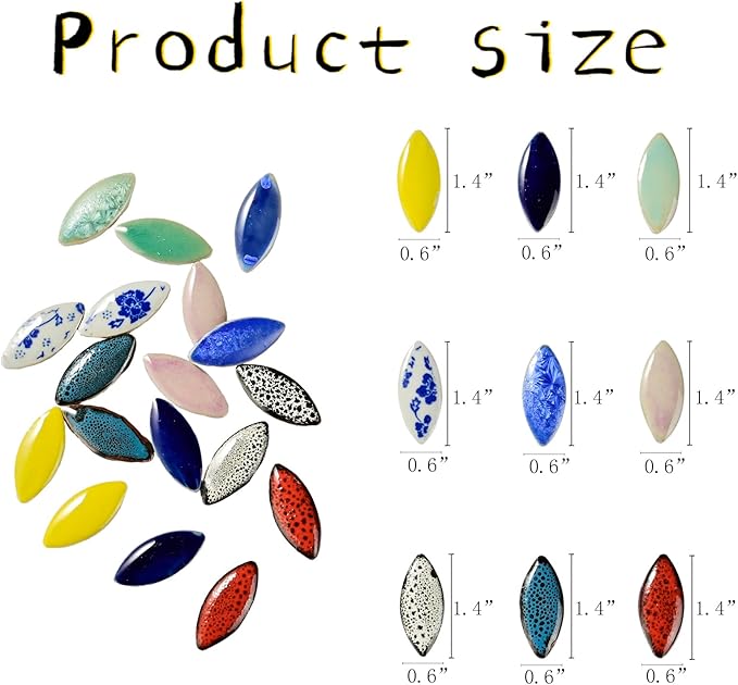 Red Petal Ceramic Tiles Mosaic Tiles, Bulk Ceramic Mosaic Pieces Stepping Stone Crafts Making Supplies for Home Outdoor Floor Vase Tabletop Decoration - 70pcs