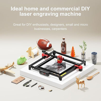 CK1-20 20000mW Laser Engraver Machine Laser Cutter Laser Cutting Engraving Tool Engraving Machine for Wood, Metal, Plastic, Paper, Leather, Sponge Paper, Alumina