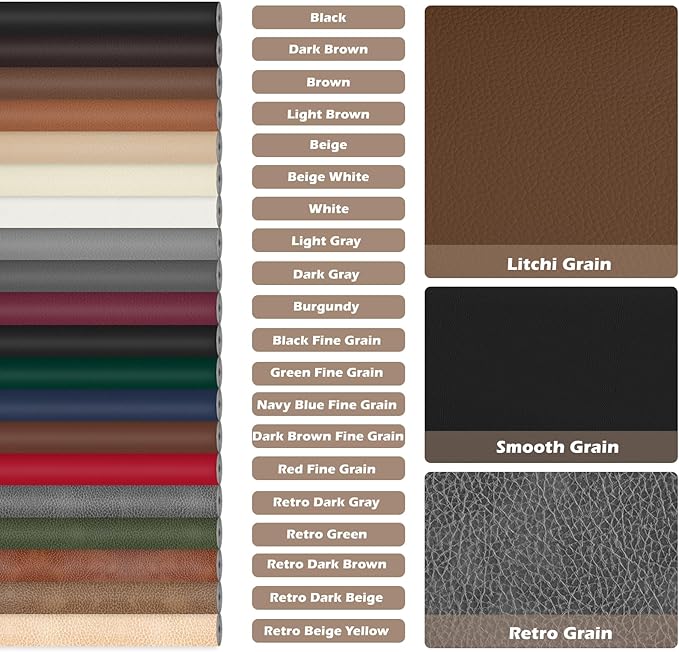 Leather Repair Tape, 23.6x79 inch Leather Patches for Furniture, Self Adhesive Leather Repair Patch for Sofas, Couches, Leather Covers, Seats, Chairs, Vinyl Repair Tape Retro Beige Yellow