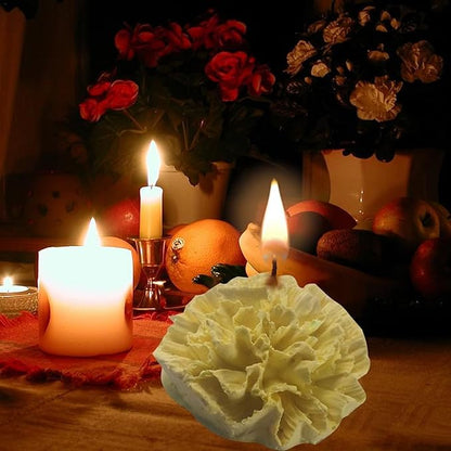 Carnation Flower Silicone Mold for Fondant Chocolate Candy Cake Decorating Candle Soap Baking Pastry Polymer Clay