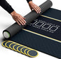 Newverest Poker Table Top 70" x 35", Texas Hold'em Poker Mat for Home Game Nights Up to 10 Players, Casino| Poker Topper Cloth for Tables in Zipper Storage Bag with 8 Coasters in Poker Gift-Ready Box