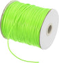 MECCANIXITY Waxed Cord 1.5mm Waxed Polyester Cord 175 Yard Wax String for Bracelet Making,Necklaces, Beading,Jewelry Making and DIY Crafts(Bright Green)