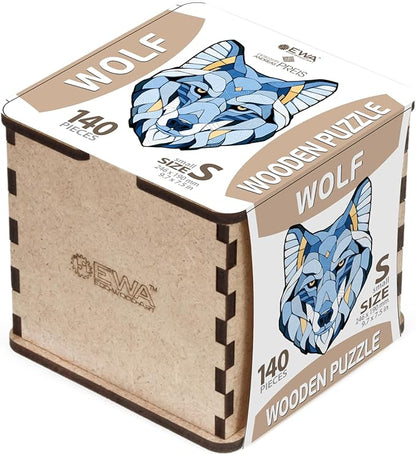 Wolf S Wooden Puzzle - a Captivating 140-piece Challenge for Puzzle Eenthusiasts and Home Décor