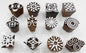 Wholesale Pack of 12 Wooden Block Printing Stamps for Textile Designing/Henna Tattoo/Crafts Printing Pattern for Saree/Home Decor