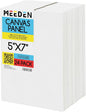 MEEDEN 24-Pack 100% Cotton Canvas Boards for Painting - 5x7'' Blank Canvas Panels for Oil & Acrylic Painting, Ready to Paint Art Supplies for Professional Artists, Students