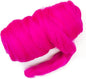 Kondoos Colored Natural Wool roving, 1 lb. Best Wool for Needle Felting, Wet Felting, handcrafts and Spinning. (Magenta, 1 lb)