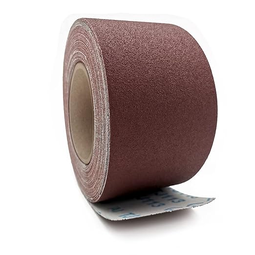150 Grit Sandpaper Roll, 3 Inch x 49 Feet Emery Cloth Roll Aluminum Oxide Abrasive Paper Roll Continuous Sandpaper for Metalworking, Woodworker, Furniture Repair, Sanding Automotive Plumbing