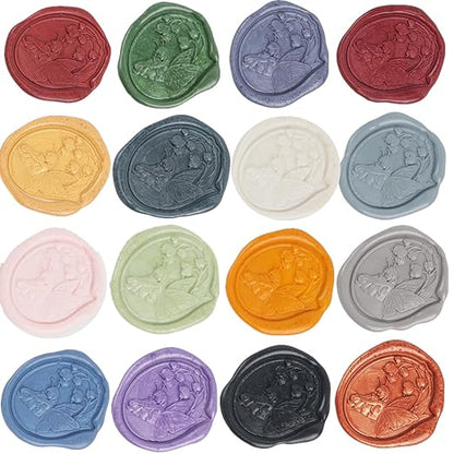 20Pcs Wax Seal Sticks Set with Glue Gun, Great for Wedding Invitations, Envelopes, Gift Wrapping (20, White)