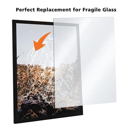 Egofine Plexiglass Sheets Acrylic Sheets 6 Pack of 16x20’’ 0.04 Thick Clear Plastic Cast Transparent Plexi Glass for Crafting Projects, Replacement Picture Frame Glass, DIY Display, Easy to Cut