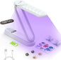 PPESULK UV Light for Resin Curing, Rechargeable UV Resin Lamp with Time Display, 34 LEDs High Power Resin Curing Machine, Cordless Portable UV Lamp for Resin Molds, Crafts, Jewelry Making(White)