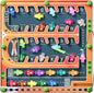 Magnetic Alphabet Maze,Montessori Magnetic Maze Board (Airplane)