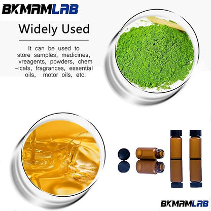 30ml Amber Small Glass Vials 30pcs with Screw Caps(30pcs)