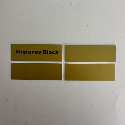 Blank Metal Plates for Laser Engraving - 4 Pack | Aluminum Sheets 0.020" Thick | CO2, Diode, Fiber Laser Compatible | Multiple Sizes & Colors (Gold (engraves black), 8.25x11.25 inch)