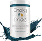 Chalky Chicks All-in-One Chalk Paint for Furniture or Cabinet - 32 Fl Oz - Matte Finish Twilight (Teal Blue) for Metal, Wood Furniture Paint - No Sanding All-in-One for Home Decor & Crafts, USA Made