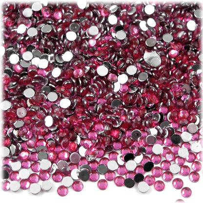 The Crafts Outlet 1,440pc Rhinestones Round 3mm (10ss) Flatback Orange