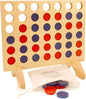 BSIRI Wooden Connect a Row in 4 - Board Games Kids Outdoor Toys Home Decor Rustic Yard Games Family Games for Kids and Adults Giant Jumbo Birthday Gifts for Men