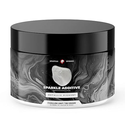 Spartan Epoxies Metallic Pigment Powder for Epoxy - 30 Unique Colors, 4oz for 1 Gallon and 12oz for 3 Gallons of Clear Epoxy, Made in The USA (Sparkle, 12oz (135 Grams))