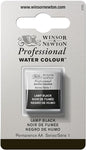 Winsor & Newton Professional Watercolor, Half Pan, Lamp Black