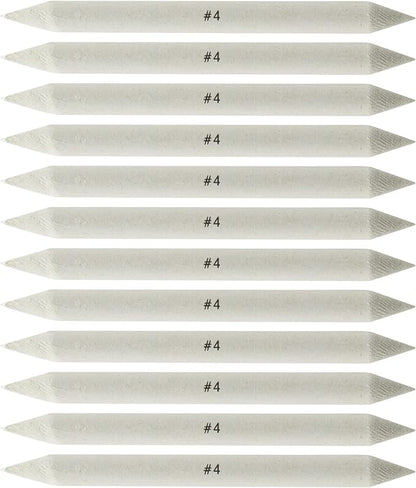 Creative Mark Blending Stumps - Solid Double-Ended Blending Stumps for Blending Charcoal, Pencils, Pastels, and More! - [Size # 4-12 Count]