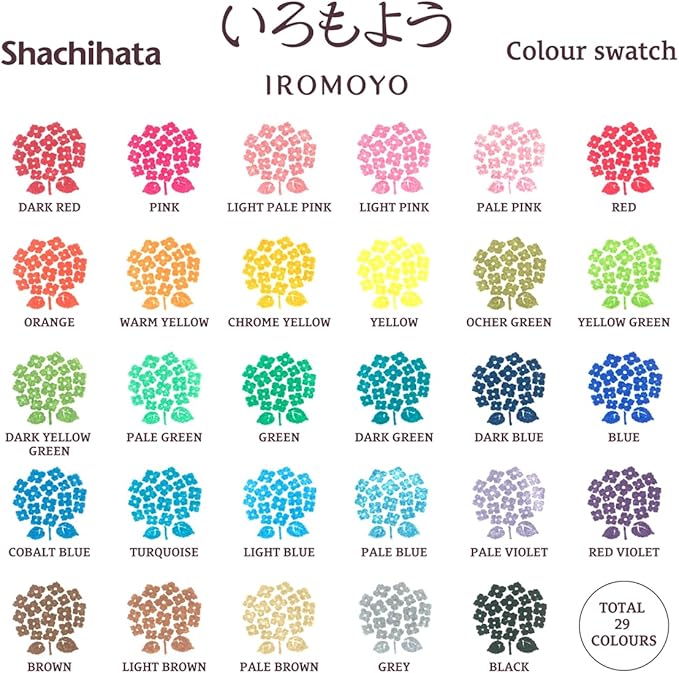 IROMOYO WARABE Stamp PAD, Small Traditional Japanese Ink Colour, Oil-Based Ink pad - Blue