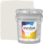 EVOLVE Paint & Primer: Environment-friendly, Low Sheen with One-coat Coverage for Interior & Exterior surfaces (Clover White, 5-Gallon)