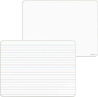 U Brands Dry Erase Lap Boards, Double Sided, Small White Board, 9" x 12" Inches, 10 Count