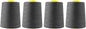 Mandala Crafts 4 Pack of Serger Threads Cones Spools - 20S/2 24000 Yards Polyester Charcoal Gray Threads for Sergers Machine and Overlock Quilting Sewing Machine