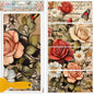GLOBLELAND 4 Sheets Vintage Flowers Rub on Transfers Rose and Daisy Furniture Decor Transfers Sticker UV Transfers Decal Craft for Bedroom Living Room Desk Table Decoration