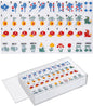 American Mahjong Tile Set with Clear Acrylic Box and Accessories, 160 Acrylic Engraved Mahjong Tiles, Mahjong Game Set