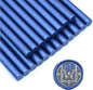 SWANGSA 20 Pieces Glue Gun Sealing Wax Sticks Navy Blue for Wax Seal Stamp, Great for Wedding Invitations, Cards, Envelopes, Wine Packages, Gift Wrapping (Navy Blue)