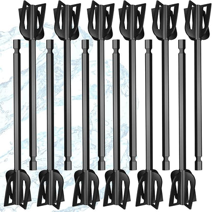 Resin Mixer Epoxy Mixer Paddles - 12 Plastic Pixiss Multipurpose Bidirectional Paint Stirrer for Drill Epoxy & Paint Mixer Drill Attachment - Paint Stirrers Epoxy Stirrer - Paint Mixer for Drill