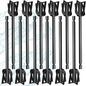 Resin Mixer Epoxy Mixer Paddles - 12 Plastic Pixiss Multipurpose Bidirectional Paint Stirrer for Drill Epoxy & Paint Mixer Drill Attachment - Paint Stirrers Epoxy Stirrer - Paint Mixer for Drill