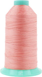 Mandala Crafts Bonded Nylon Thread Blush Heavy Duty Sewing Threads - 800 YDs Size 277 840D T270 Tex 270 Thread for Leather Jeans Weaving Outdoor Marine Upholstery Threads