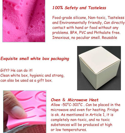 Soap Molds Carnations Flower, 3D Flowers Silicone Handmade DIY Candy Melt Mold, Chocolate Cookie Making Tools, Christmas Cake Candles Mould, Christmas Party Decoration for Oven Cupcake