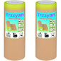 2 Roll 12Inchx50Feet Pre-Taped Masking Paper Roll - Heavy Painters Paper with Adhesive, Tear-Resistant for Auto Body, Wall Painting, Floor Protection, Furniture&DIY Projects (2, 12inch*50feet)