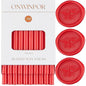 Wax Seal Sticks Red, ONWINPOR 20pcs Glue Gun Wax Sealing Sticks for Wax Seal Stamp, Mini Wax Seal Gun Sticks Suit to 0.28'' Glue Gun, Wedding Invitations (Bright Red)
