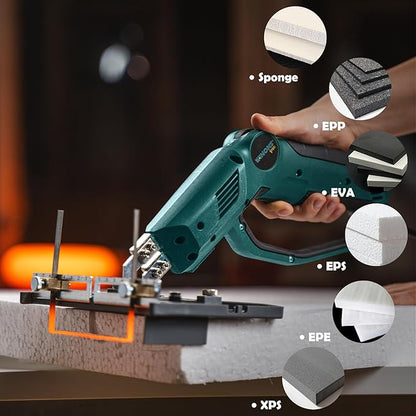 WINONS Hot Knife Foam Cutter Tool with Sled - 300W, Styrofoam Cutter WFC0014 with Numbered Temperature Controller - 710°C Max Temp, Hot Wire Foam Cutting Tool for Different Projects (Kit of 12)