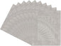 Poster Palooza Pack of Ten 8x10 Mats Bevel Cut for 6x8 Photos - Acid Free Light Grey Suede Precut Matboards for Pictures, Photos, Framing - 4-ply Thickness